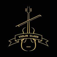 viool altviool viool cello bas contrabas muziek- instrument silhouet logo ontwerp inspiratie vector