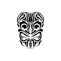 tribal masker. traditioneel totem symbool. gemakkelijk stijl. vector illustratie geïsoleerd Aan wit achtergrond.
