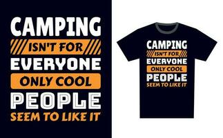 camping t overhemd ontwerp sjabloon vector