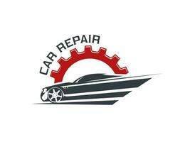 auto motor reparatie onderhoud, auto monteur garage vector