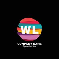 wk eerste logo met kleurrijk sjabloon vector. vector