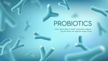 probiotica lacto bacterie gezond voeding vector