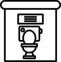 toilet vector icoon ontwerp