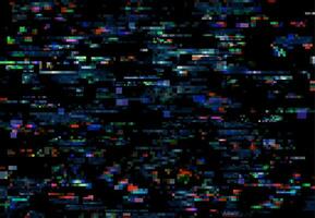 glitch achtergrond pixels, digitaal TV video scherm vector