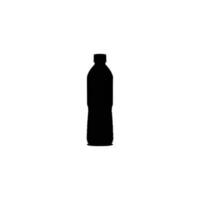 water flessen silhouet. plastic fles. vector