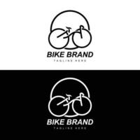 fiets logo, voertuig vector, fiets silhouet icoon, gemakkelijk ontwerp inspiratie vector