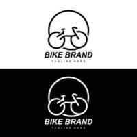 fiets logo, voertuig vector, fiets silhouet icoon, gemakkelijk ontwerp inspiratie vector