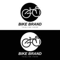 fiets logo, voertuig vector, fiets silhouet icoon, gemakkelijk ontwerp inspiratie vector