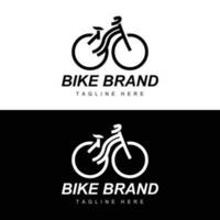 fiets logo, voertuig vector, fiets silhouet icoon, gemakkelijk ontwerp inspiratie vector