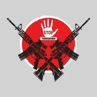 wereld terrorisme vector is