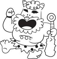 wilde tekenfilm tekening kawaii anime kleur bladzijde schattig illustratie clip art karakter manga vector