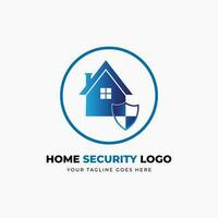 huis veiligheid logo ontwerp vector sjabloon