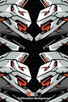 abstract achtergrond sport patroon sublimatie ontwerp voor Jersey of enz vector