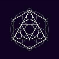 alchimie heilig teken geïsoleerd esoterisch symbool vector