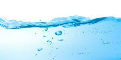 schoon water Golf, oppervlakte rimpelingen en lucht bubbels vector