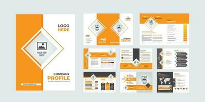 professioneel en creatief multipurpose bedrijf brochure minimalistische ontwerp afdrukken sjabloon vector