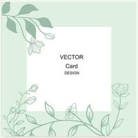 bloemen kader. vector banier voor sociaal media berichten, kaarten, dekt, bruiloft uitnodigingen, en affiches.