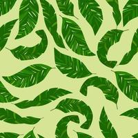 tropisch trendy naadloos patroon met exotische palmbladeren. print voor stof, web en papier. vector