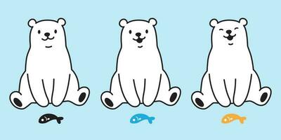 beer vector polair beer icoon logo zittend tekenfilm karakter illustratie