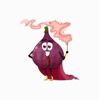 magie fruit gemeenschappelijk fig tovenaar tekenfilm karakter vector