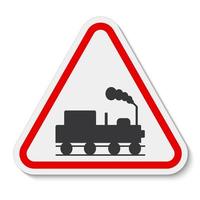 gevaar pas op voor treinen symbool vector