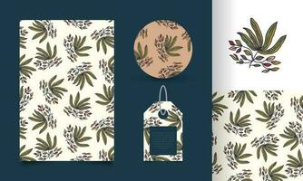 naadloos bloemen patroon met wijnoogst tekenfilm stijl. bloem motief. geschikt voor behang, omhulsel papier, achtergrond, kleding stof, textiel, poster, kleding, label, en kaart ontwerp vector