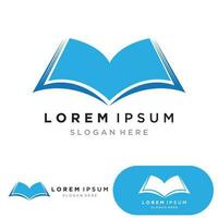 boek lezing logo en symbolen sjabloon pictogrammen vector