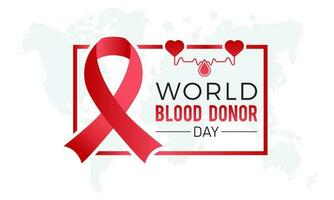 wereld bloed schenker dag is opgemerkt elke jaar in juni 14. schenken bloed concept illustratie achtergrond voor wereld bloed schenker dag. vector illustratie.