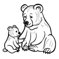 schattig teddy beer kleur Pagina's voor kinderen vector