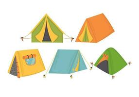 tekening clip art. toerist tent voor buitenshuis recreatie. allemaal voorwerpen zijn opnieuw geschilderd. vector