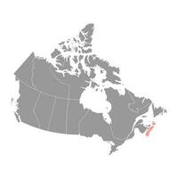 nova scotia kaart, provincie van Canada. vector illustratie.