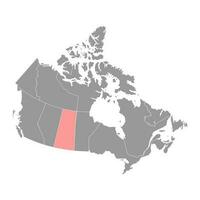 saskatchewan kaart, provincie van Canada. vector illustratie.