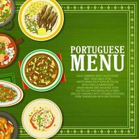 Portugees restaurant voedsel menu vector banier