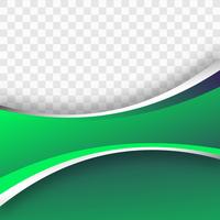 Prachtige groene kleurrijke golf achtergrond vector