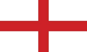 vlag van Engeland. Engeland vlag. vector