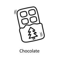 chocola vector schets icoon ontwerp illustratie. Kerstmis symbool Aan wit achtergrond eps 10 het dossier