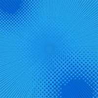 Blauwe halftone pop-art komische achtergrond vector