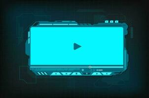 hud video speler futuristische koppel, vector