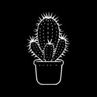 cactus - minimalistische en vlak logo - vector illustratie