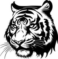 tijgers - minimalistische en vlak logo - vector illustratie