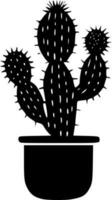 cactus - minimalistische en vlak logo - vector illustratie