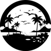 strand achtergrond - hoog kwaliteit vector logo - vector illustratie ideaal voor t-shirt grafisch