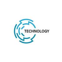 technologie teh logo modern ontwerp vector