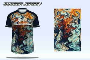 voetbal Jersey sport t-shirt ontwerp mockup voor Amerikaans voetbal club vector