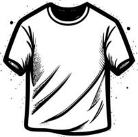 t-shirt - minimalistische en vlak logo - vector illustratie