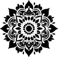 mandala, minimalistische en gemakkelijk silhouet - vector illustratie