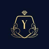 vector premie luxueus parfum logo y