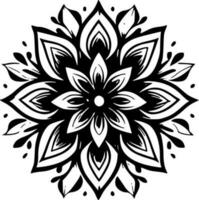 mandala, minimalistische en gemakkelijk silhouet - vector illustratie