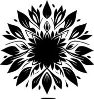 mandala, minimalistische en gemakkelijk silhouet - vector illustratie