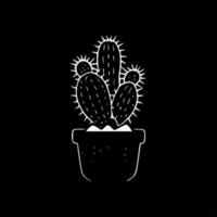 cactus, minimalistische en gemakkelijk silhouet - vector illustratie